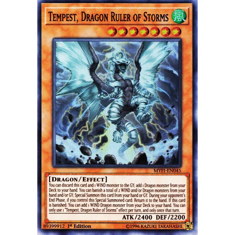 MYFI-EN045 Tempest, Dragon Ruler of Storms Mystic Fighters - Card Yu-g