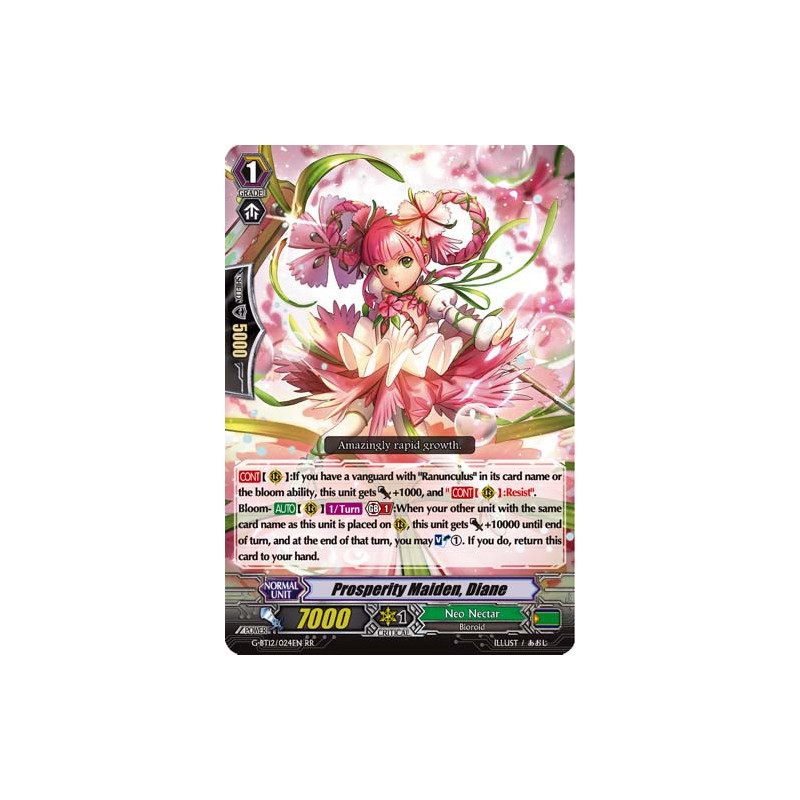 Vanguard_TCG_card_G-BT12_024EN_R_Prosperity_Maiden_Diane_Dragon_King_s_Awakening