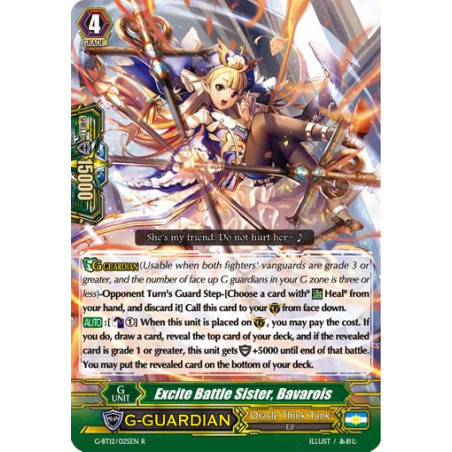 Vanguard_TCG_card_G-BT12_025EN_R_Excite_Battle_Sister_Bavarois_Dragon_King_s_Awakening