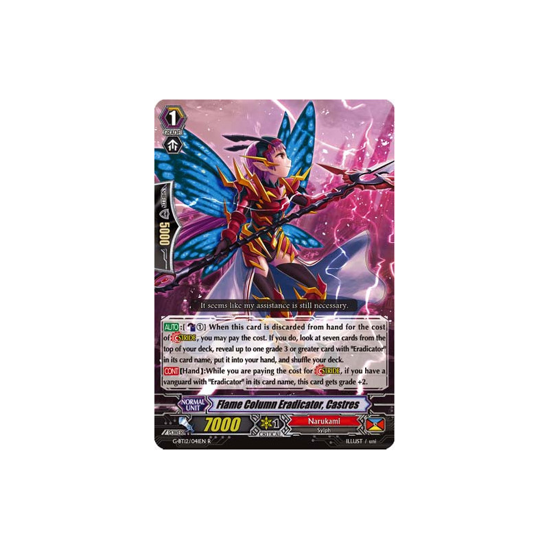 Vanguard_TCG_card_G-BT12_041EN_R_Flame_Column_Eradicator_Castres_Dragon_King_s_Awakening