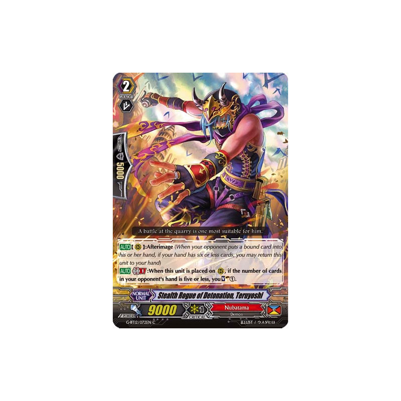 Vanguard_TCG_card_G-BT12_072EN_C_Stealth_Rogue_of_Detonation_Teruyoshi_Dragon_King_s_Awakening