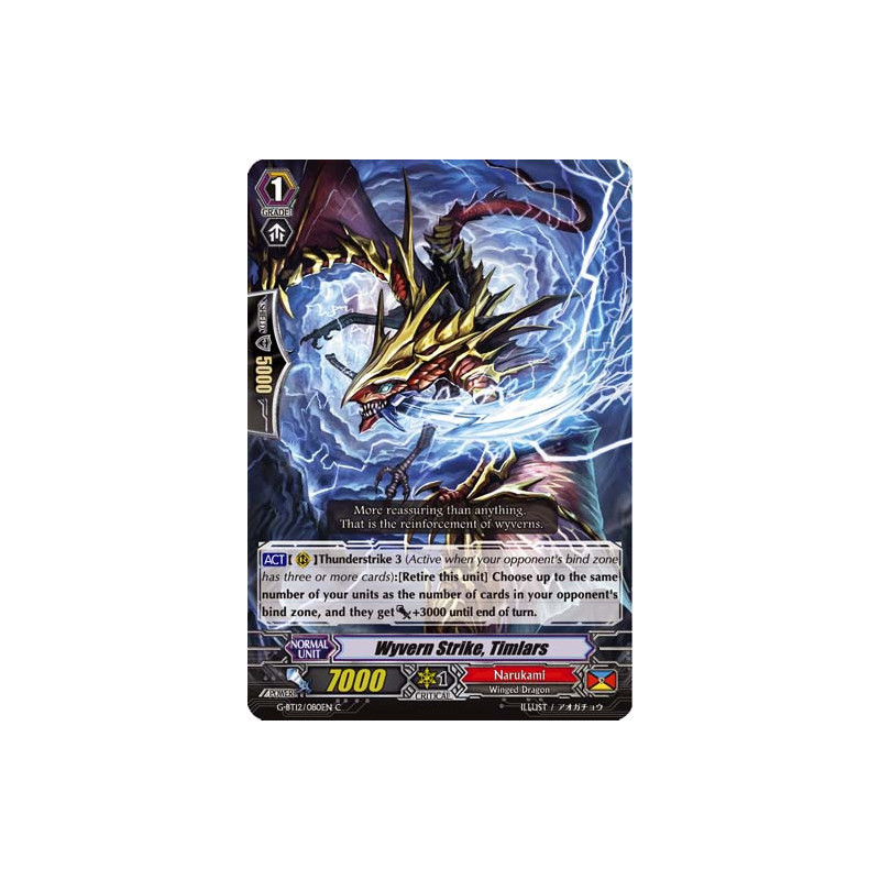 Vanguard_TCG_card_G-BT12_080EN_C_Wyvern_Strike_Timlars_Dragon_King_s_Awakening