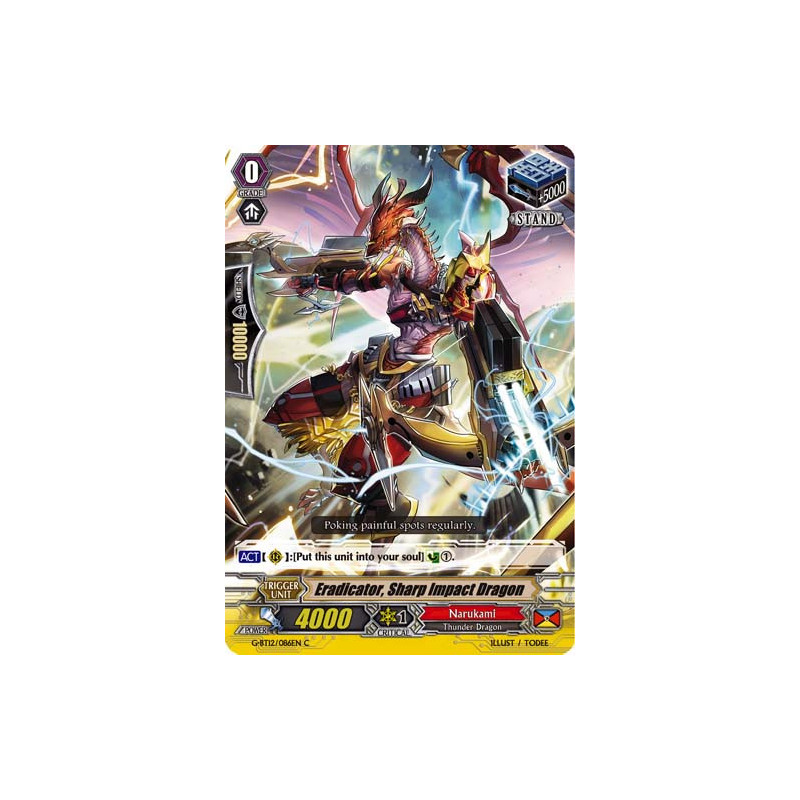 Vanguard_TCG_card_G-BT12_086EN_C_Eradicator_Sharp_Impact_Dragon_Dragon_King_s_Awakening
