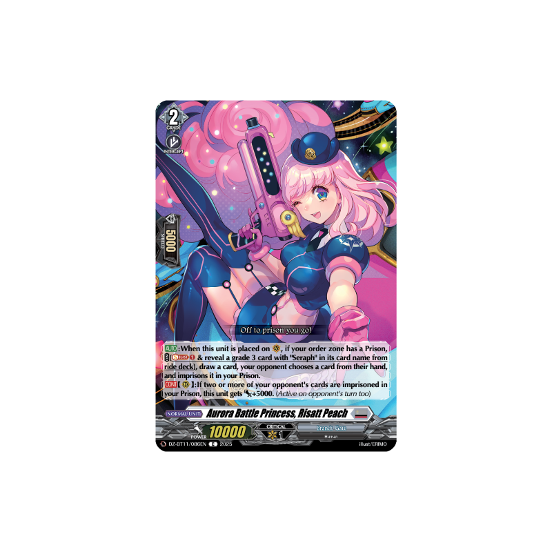 Vanguard_TCG_card_DZ-BT11_086EN_C_Aurora_Battle_Princess_Risatt_Peach_Symphony_of_Might_Bloom