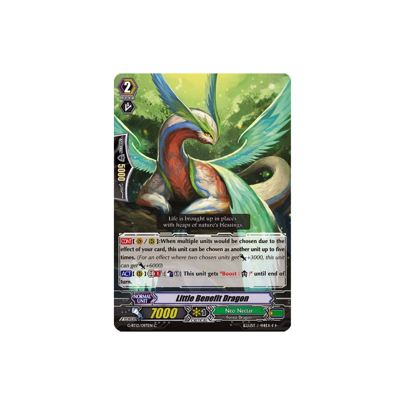 Vanguard_TCG_card_G-BT12_097EN_C_Little_Benefit_Dragon_Dragon_King_s_Awakening