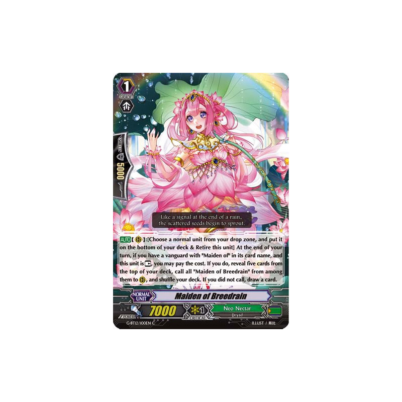 Vanguard_TCG_card_G-BT12_100EN_C_Maiden_of_Breedrain_Dragon_King_s_Awakening
