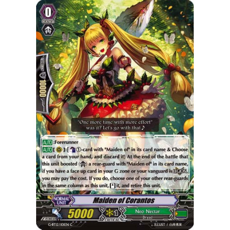 Vanguard_TCG_card_G-BT12_101EN_C_Maiden_of_Corantos_Dragon_King_s_Awakening