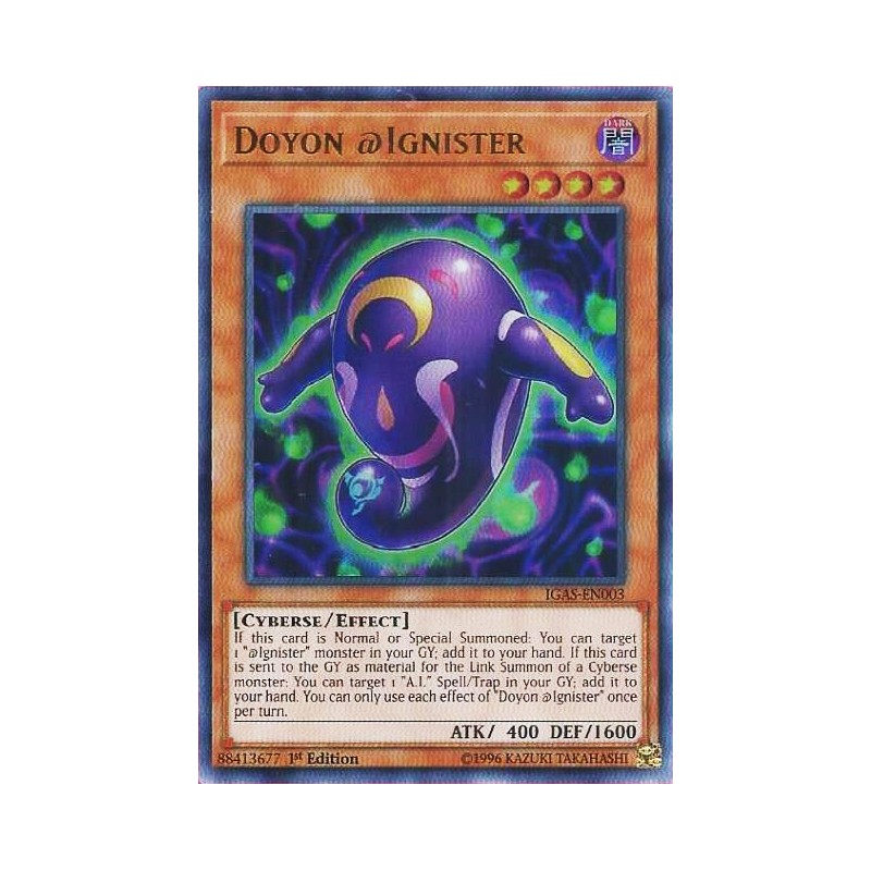 1ST EDITION IGAS YUGIOH: DOYON @IGNISTER ULTRA RARE 