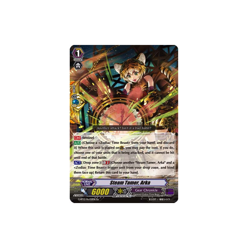 Vanguard_TCG_card_G-BT12_Re02EN_Re_Steam_Tamer_Arka_Dragon_King_s_Awakening