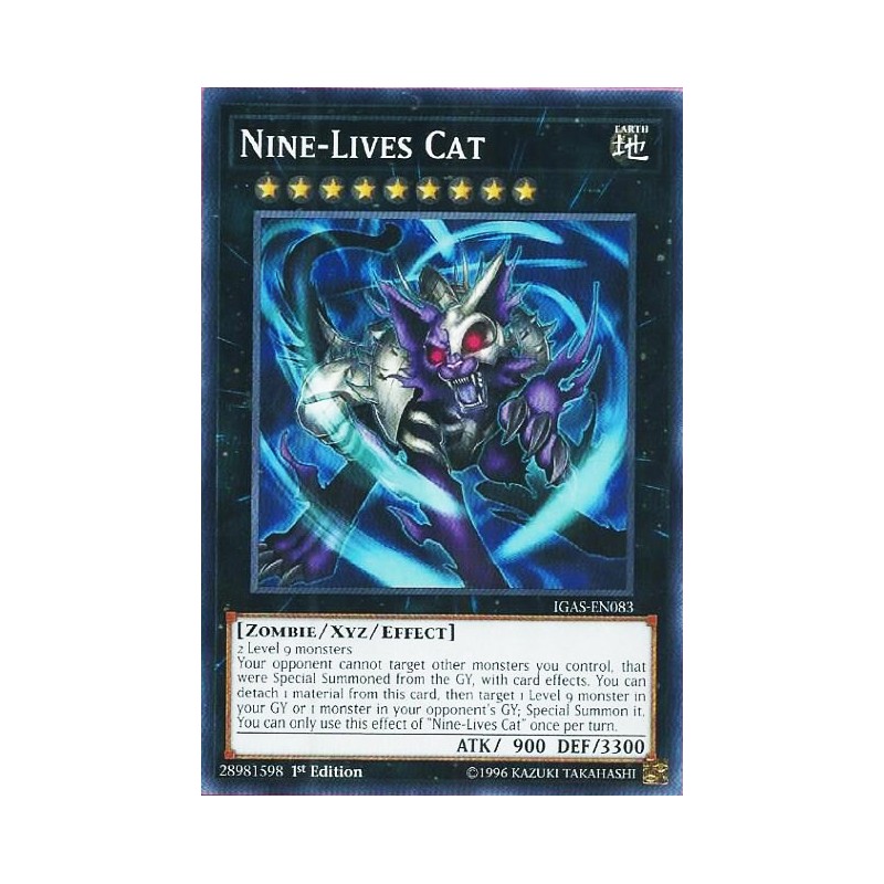 3 x Nine-Lives Cat IGAS-EN083 1st Edition - Common 