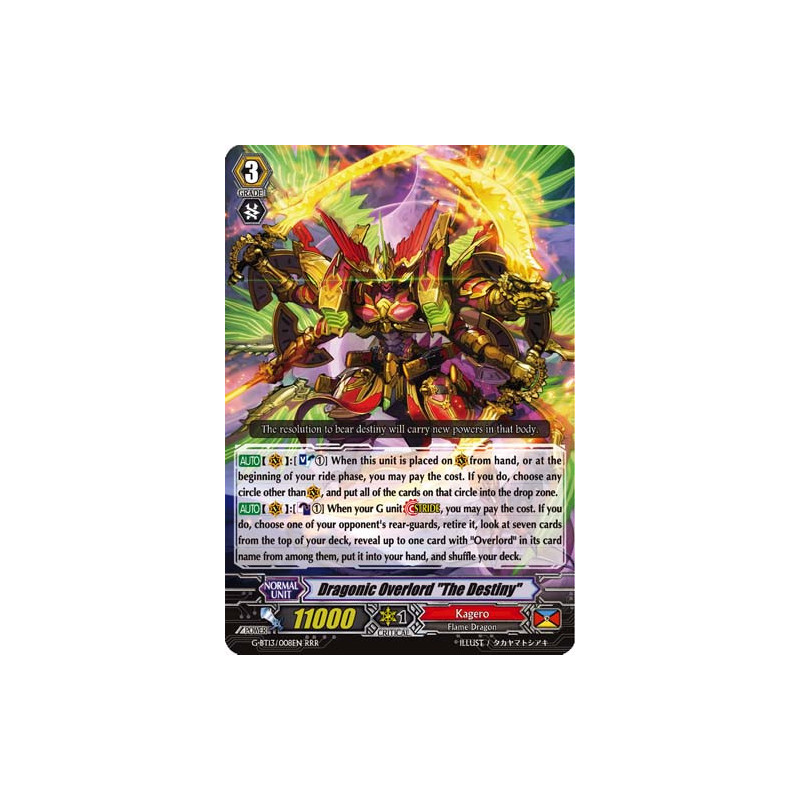 Vanguard_TCG_card_G-BT13_008EN_RRR_Dragonic_Overlord_The_Destiny_Ultimate_Stride