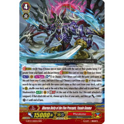 Vanguard_TCG_card_G-BT13_010EN_RRR_Dharma_Deity_of_the_Five_Precepts_Yasuie_Genma_Ultimate_Stride