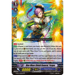 Vanguard_TCG_card_G-BT13_026EN_RR_Blue_Wave_Shield_General_Yorgos_Ultimate_Stride
