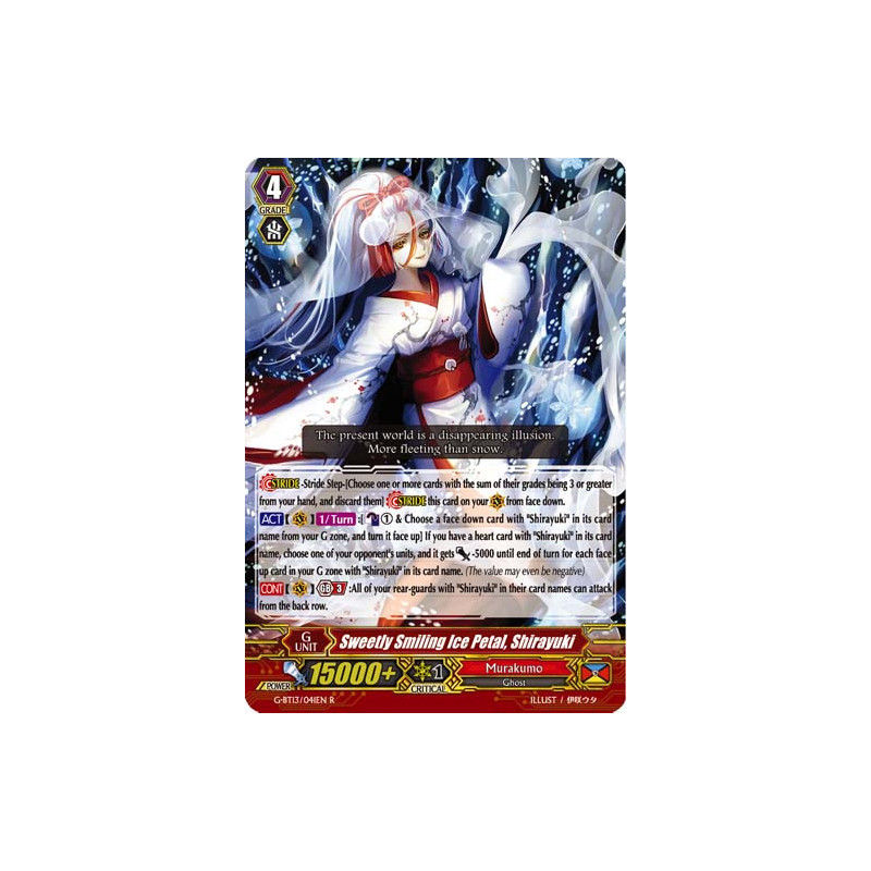Vanguard_TCG_card_G-BT13_041EN_R_Sweetly_Smiling_Ice_Petal_Shirayuki_Ultimate_Stride