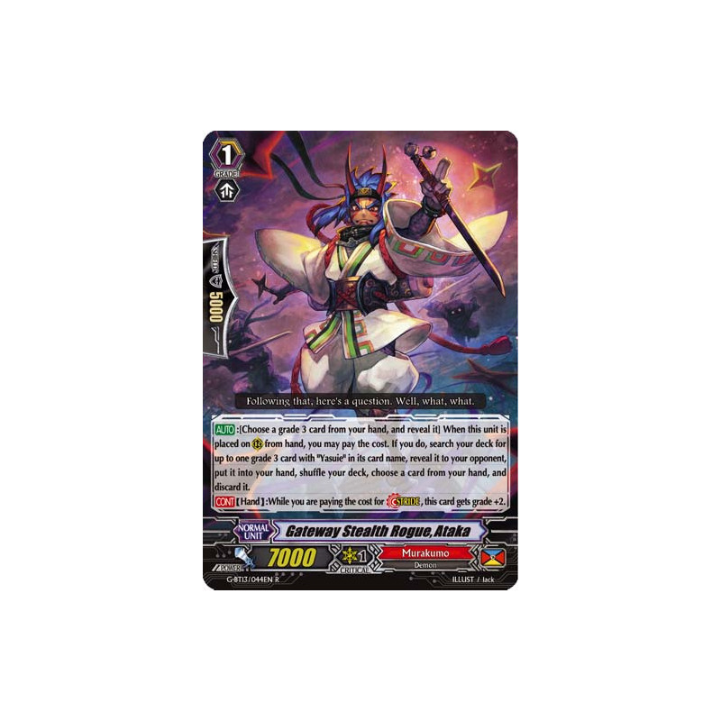 Vanguard_TCG_card_G-BT13_044EN_R_Gateway_Stealth_Rogue_Ataka_Ultimate_Stride