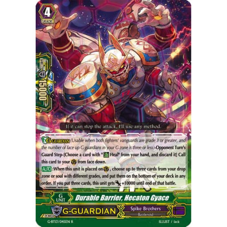 Vanguard_TCG_card_G-BT13_045EN_R_Durable_Barrier_Hecaton_Gyace_Ultimate_Stride