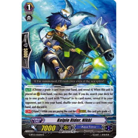 Vanguard_TCG_card_G-BT13_051EN_R_Kelpie_Rider_Nikki_Ultimate_Stride