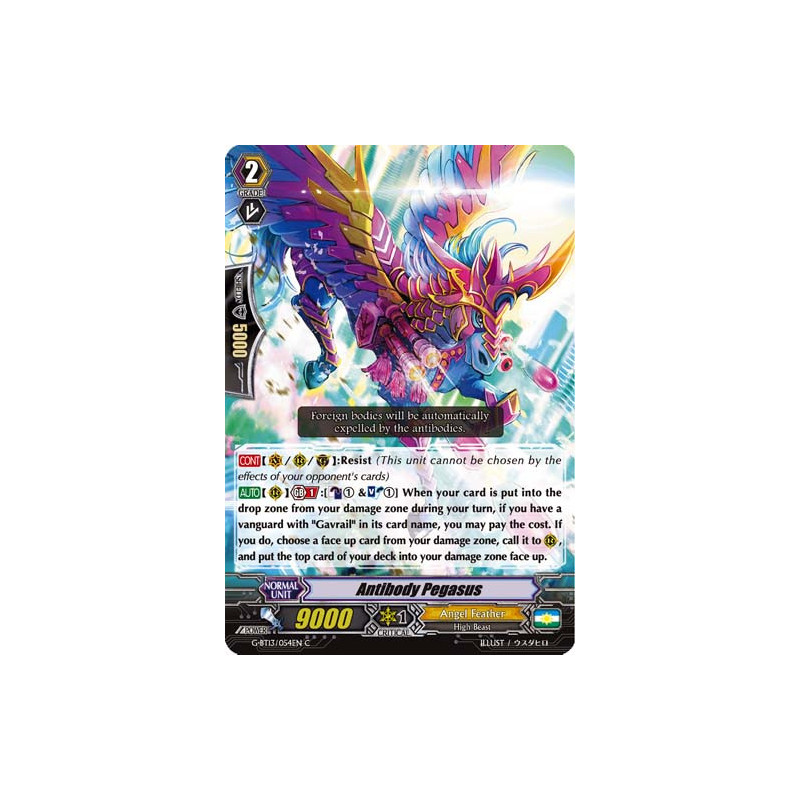 Vanguard_TCG_card_G-BT13_054EN_C_Antibody_Pegasus_Ultimate_Stride