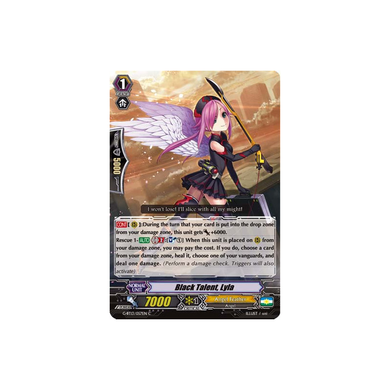 Vanguard_TCG_card_G-BT13_057EN_C_Black_Talent_Lyla_Ultimate_Stride