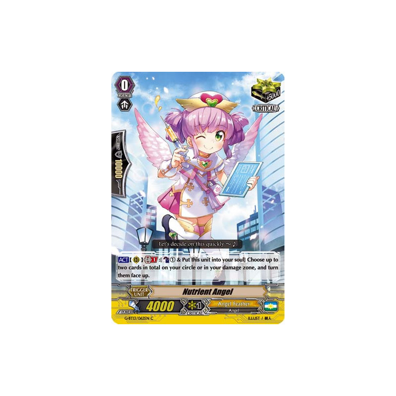 Vanguard_TCG_card_G-BT13_062EN_C_Nutrient_Angel_Ultimate_Stride