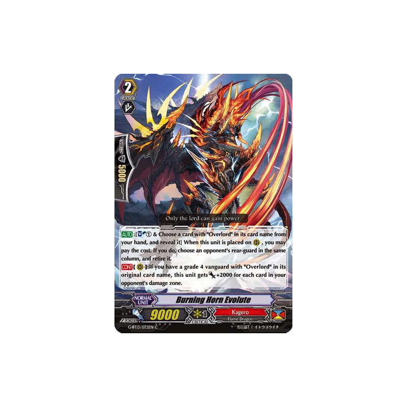 Vanguard_TCG_card_G-BT13_072EN_C_Burning_Horn_Evolute_Ultimate_Stride