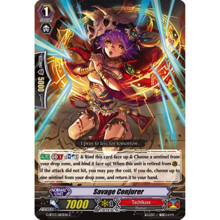 Vanguard_TCG_card_G-BT13_083EN_C_Savage_Conjurer_Ultimate_Stride