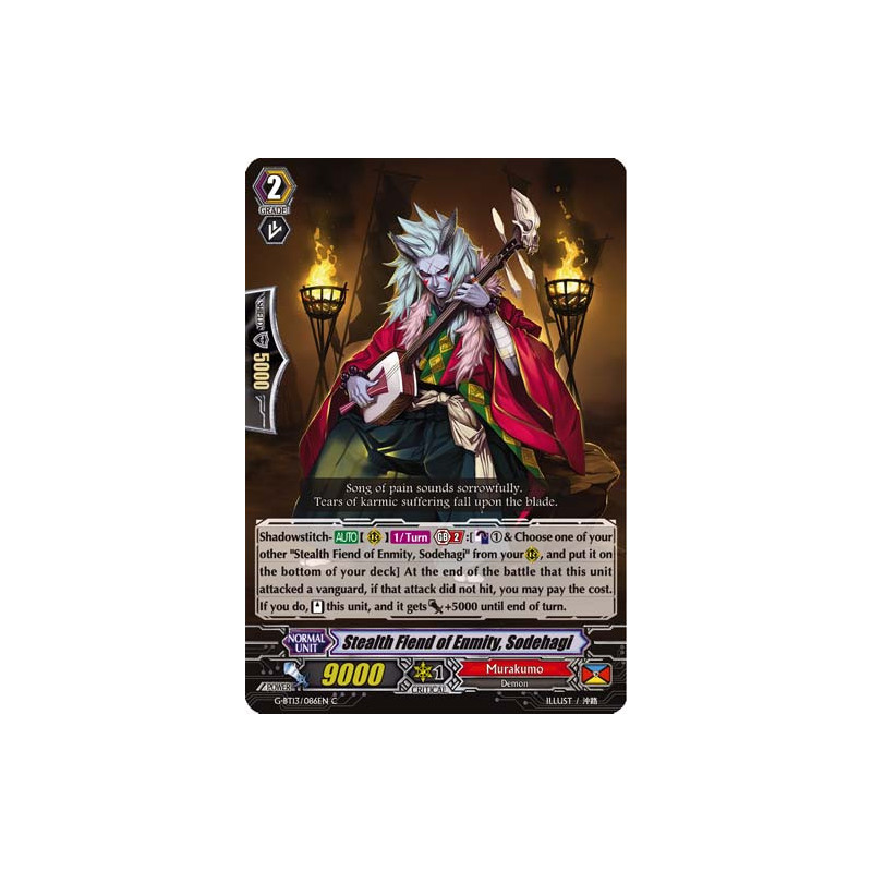 Vanguard_TCG_card_G-BT13_086EN_C_Stealth_Rogue_of_Enmity_Sodehagi_Ultimate_Stride