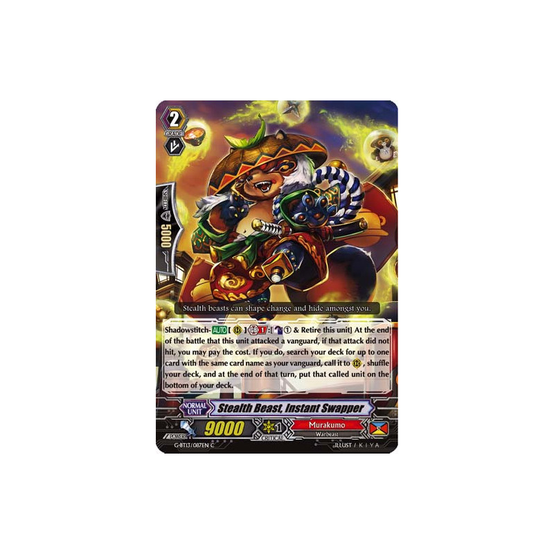 Vanguard_TCG_card_G-BT13_087EN_C_Stealth_Beast_Instant_Swapper_Ultimate_Stride