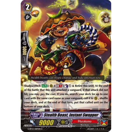 Vanguard_TCG_card_G-BT13_087EN_C_Stealth_Beast_Instant_Swapper_Ultimate_Stride