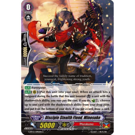 Vanguard_TCG_card_G-BT13_090EN_C_Disciple_Stealth_Rogue_Minosuke_Ultimate_Stride