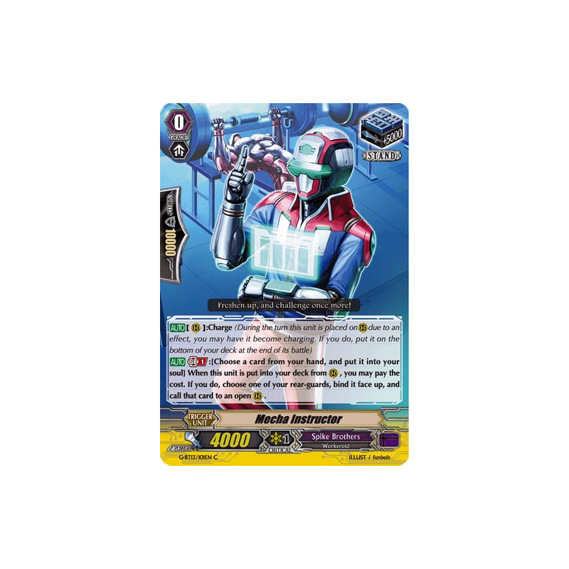 Vanguard_TCG_card_G-BT13_101EN_C_Mecha_Instructor_Ultimate_Stride