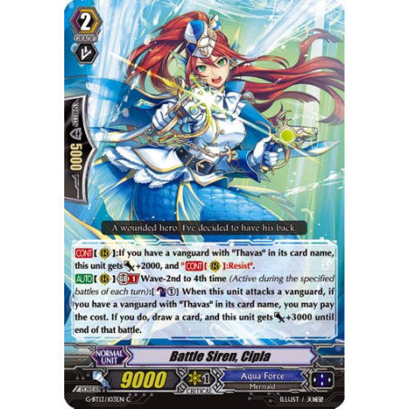 Vanguard_TCG_card_G-BT13_103EN_C_Battle_Siren_Cipla_Ultimate_Stride