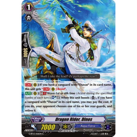 Vanguard_TCG_card_G-BT13_106EN_C_Dragon_Rider_Dinos_Ultimate_Stride