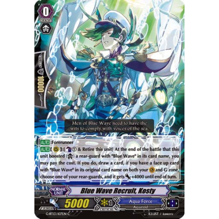 Vanguard_TCG_card_G-BT13_107EN_C_Blue_Wave_Recruit_Kosty_Ultimate_Stride