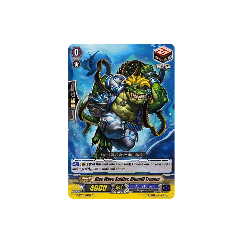 Vanguard_TCG_card_G-BT13_109EN_C_Blue_Wave_Soldier_Bluegill_Trooper_Ultimate_Stride