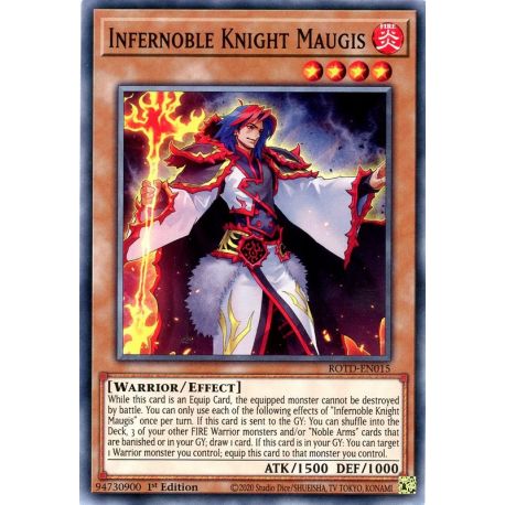 YGO ROTD-EN015 Maugis, Chevalier Noble Inferno  / Infernoble Knight Maugis