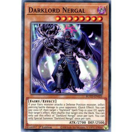 YGO ROTD-EN025 Darklord Nergal