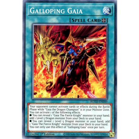 YGO ROTD-EN049 Gaïa au Galop  / Galloping Gaia