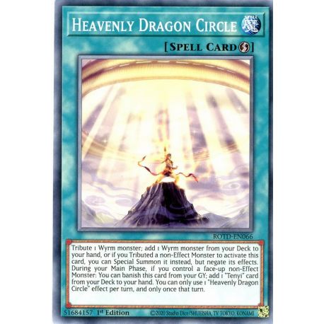 Yugioh Heavenly Dragon Circle ROTD-EN066 1st Edition Playset 3 Cards 