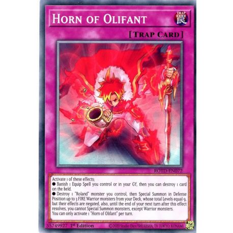 YGO ROTD-EN072 Corne d'Olifant  / Horn of Olifant