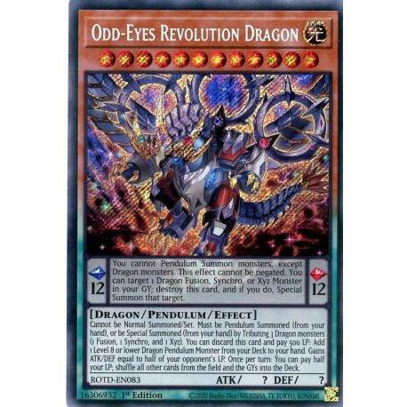 YGO ROTD-EN083 Odd-Eyes Revolution Dragon