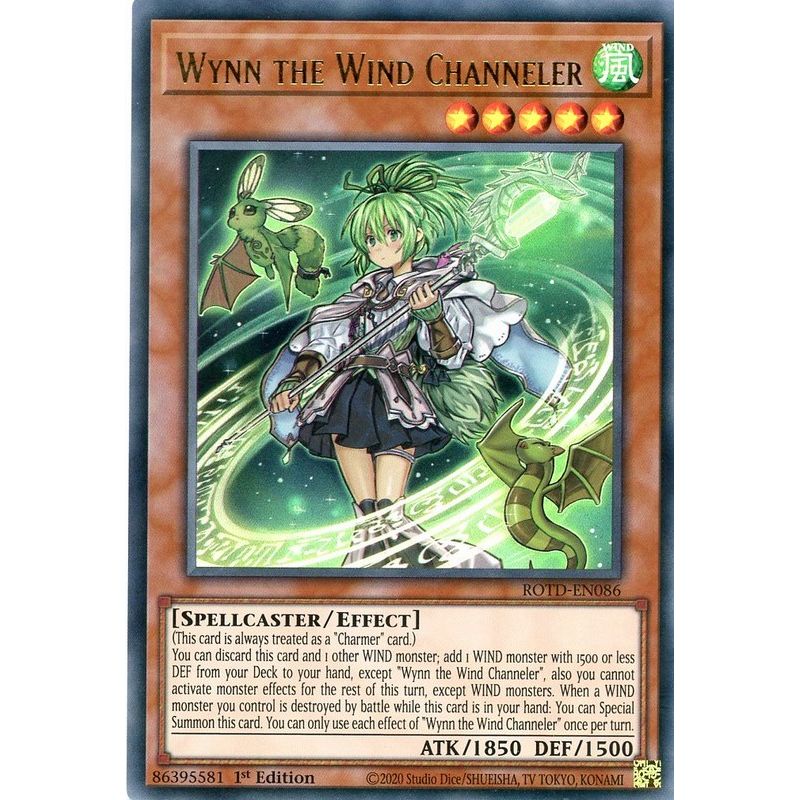 Wynn the Wind Channeler ROTD-EN086 Ultra Rare 1st Edition Yugioh