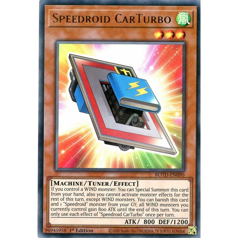 RATE-EN005-1st EDITION YU-GI-OH CARD SPEEDROID GUM PRIZE 