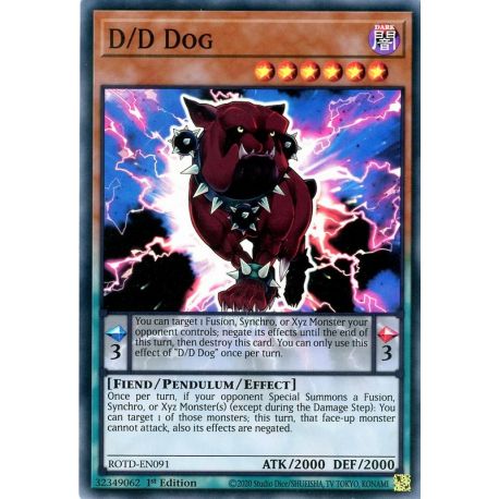 YGO ROTD-EN091 D/D Chien  / D/D Dog