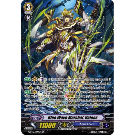 Vanguard_TCG_card_G-BT13_S09EN_SP_Blue_Wave_Marshal_Valeos_Ultimate_Stride
