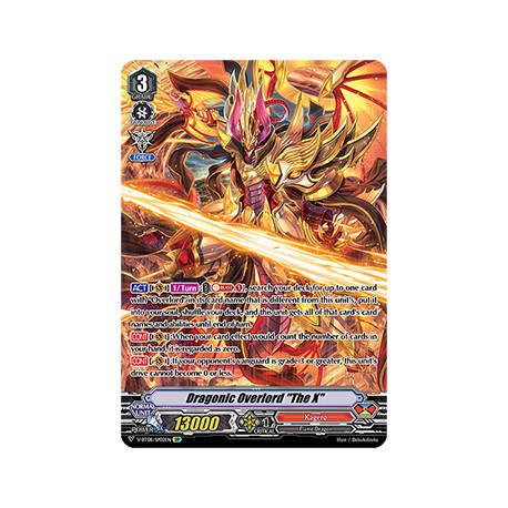 scheda di ogni 4x Cardfight Vanguard V-BT08 KAGERO OVERLORD Playset DRAGONIC THE x 