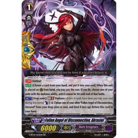 Vanguard_TCG_card_G-BT14_025EN_RR_Fallen_Angel_of_Disconnection_Akrasiel_Divine_Dragon_Apocrypha