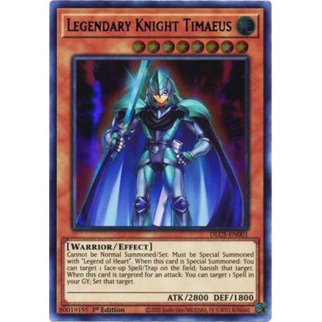 YGO DLCS-EN001 Chevalier Légendaire Timée (Blue)  / Legendary Knight Timaeus (Blue)