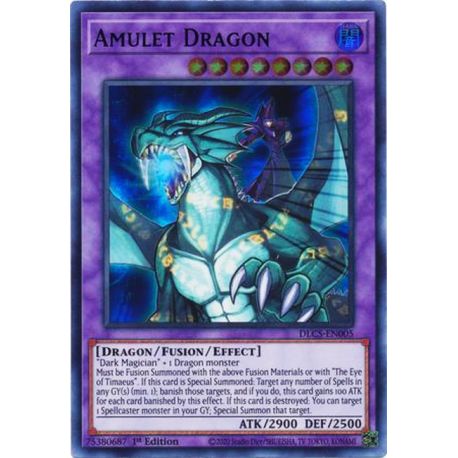 YGO DLCS-EN005 Dragon Amulette (Green)  / Amulet Dragon (Green)