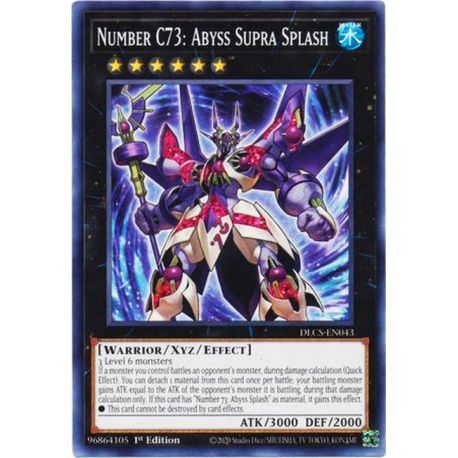 YGO DLCS-EN043 Numéro C73 : Splash Supra des Abysses  / Number C73: Abyss Supra Splash